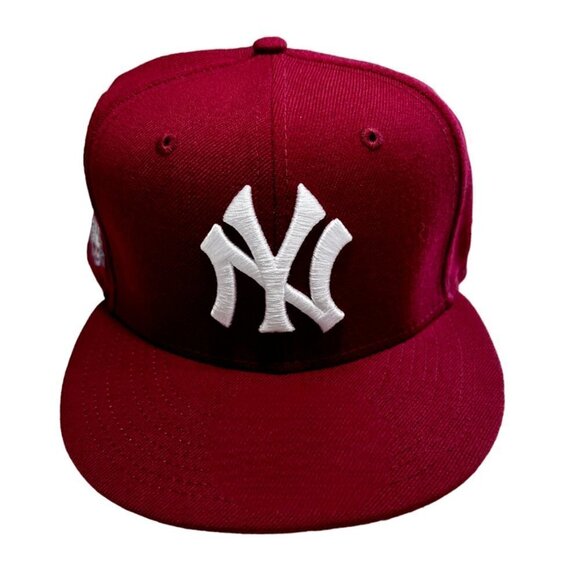 New Era New York Yankees 59FIFTY Fitted Hat 50TH Anniversary 1903-52 Patch 7 3/4 - Picture 5 of 7